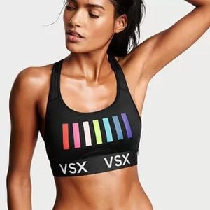 Victoria’s Secret VSX rainbow stripe sports bra